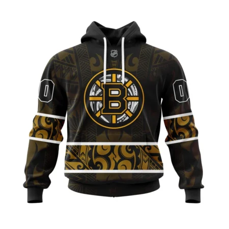 Boston Bruins, Specialized Native With Samoa Culture ,QTNHL080524A3808