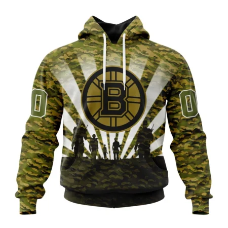 NHL Boston Bruins Special Military Camo Kits For Veterans Day And Rememberance Day,QTNHL080524A383