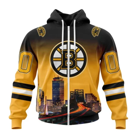 NHL Boston Bruins Special Design With Cityscape,QTNHL 080524B4089