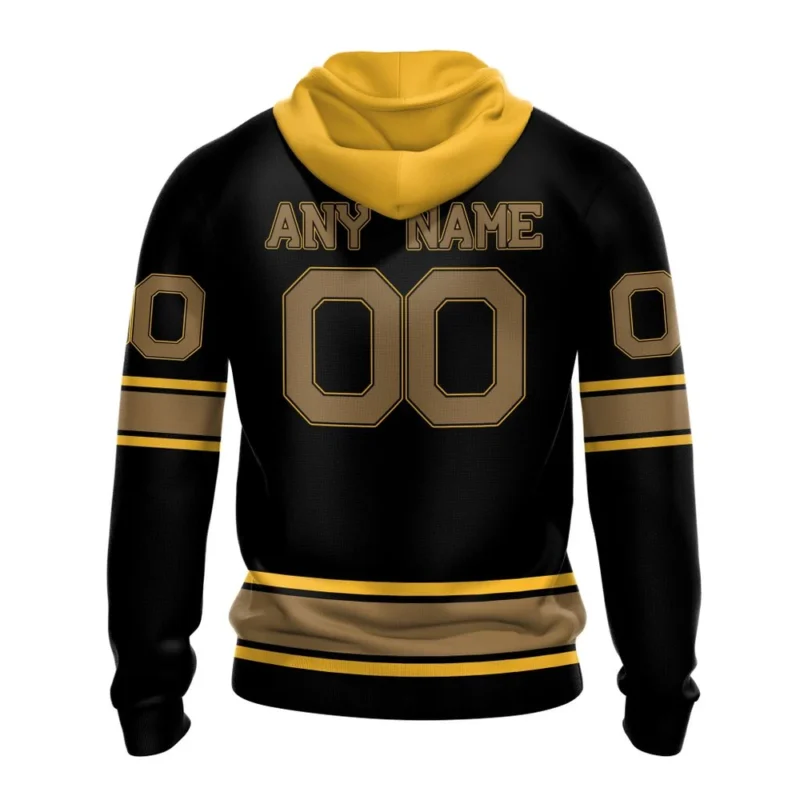 NHL Personalized Name And Number, Boston Bruins Special Blackout Design,QTNHL Personalized Name And Number,080524B612