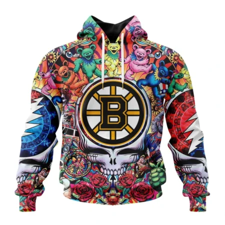 NHL Boston Bruins Special Grateful Dead Design,QTNHL080524A64