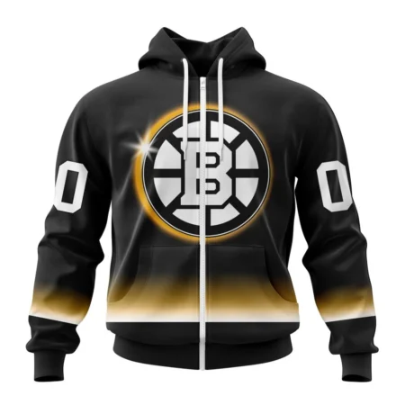 NHL Personalized Name And Number, Boston Bruins Special Eclipse Design,QTNHL Personalized Name And Number,080524B644