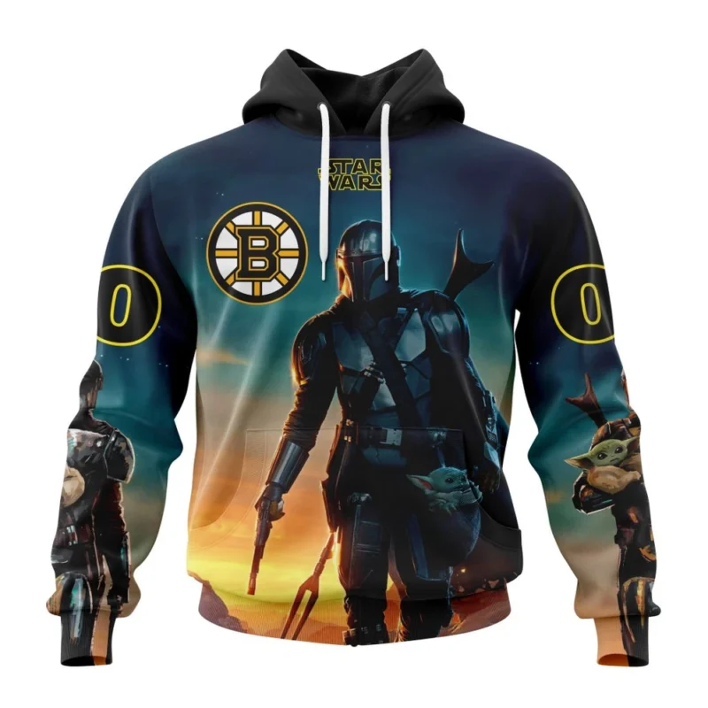 NHL Boston Bruins Special Star Wars The Mandalorian Design,QTNHL080524A717