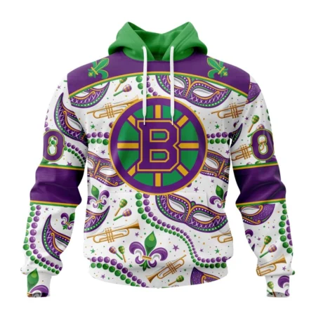 NHL Boston Bruins Special Mardi Gras Design,QTNHL080524A752