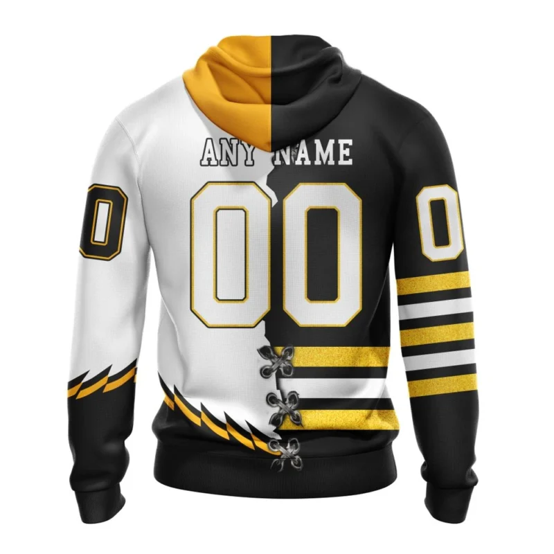 NHL Personalized Name And Number, Boston Bruins Special Home Mix Reverse Retro Personalized Kits,QTNHL Personalized Name And Number,080524B944