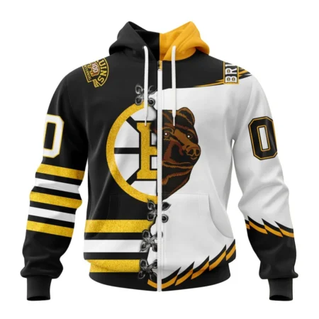 NHL Personalized Name And Number, Boston Bruins Special Home Mix Reverse Retro Personalized Kits,QTNHL Personalized Name And Number,080524B944