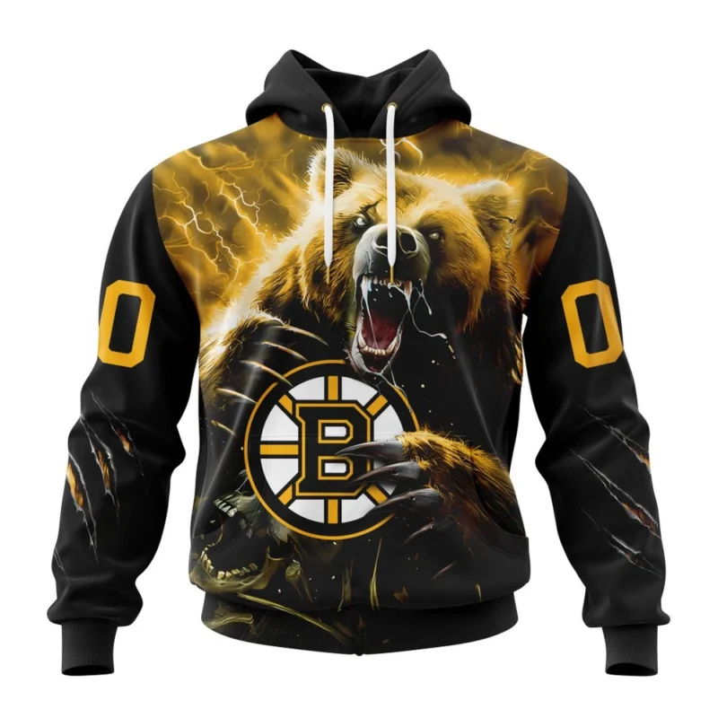 NHL Boston Bruins Fear The Bear Special Design,QTNHL080524A99