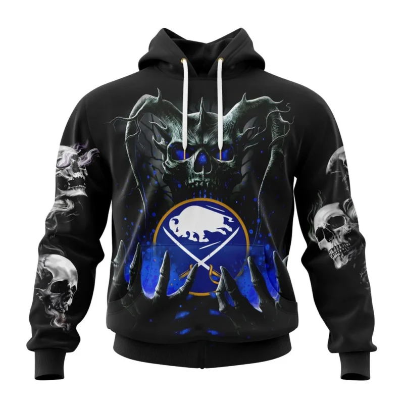 NHL Buffalo Sabres Special Skull Art Design,QTNHL080524A1227