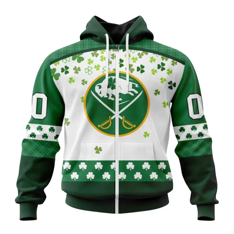 NHL Personalized Name And Number, Buffalo Sabres Special Design For St. Patrick Day,QTNHL Personalized Name And Number,080524B1258