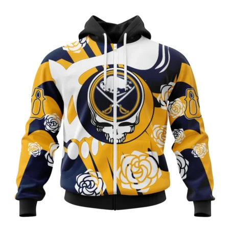 NHL Personalized Name And Number, Buffalo Sabres Special Grateful Dead Design,QTNHL Personalized Name And Number,080524B1289