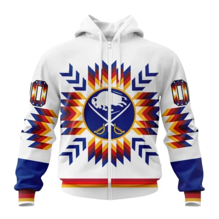 NHL Personalized Name And Number, Buffalo Sabres Special Design With Native Pattern,QTNHL Personalized Name And Number,080524B1592