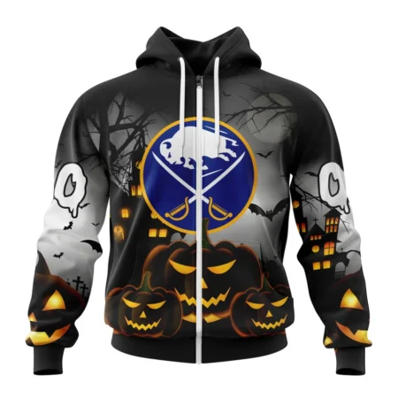 NHL Personalized Name And Number, Buffalo Sabres Special Design For Halloween,QTNHL Personalized Name And Number,080524B2008