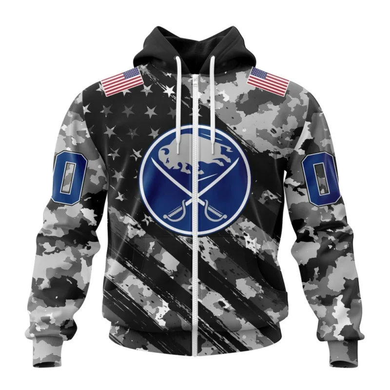 NHL Personalized Name And Number, Buffalo Sabres Special Camo Military Design,QTNHL Personalized Name And Number,080524B2187