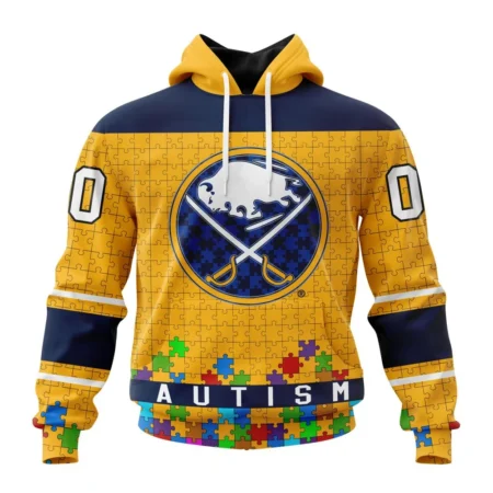 NHL Buffalo Sabres, Specialized Unisex Kits Hockey Fights Against Autism,QTNHL080524A2671