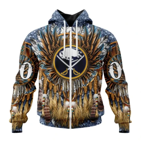 NHL Personalized Name And Number, Buffalo Sabres Special Native Costume Design,QTNHL Personalized Name And Number,080524B2750