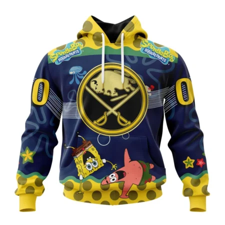 NHL Buffalo Sabres, Specialized Jersey With Spongebob,QTNHL080524A3333