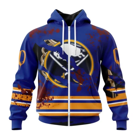 NHL Buffalo Sabres, Specialized Design Jersey With Your Ribs For Halloween,QTNHL 080524B3517