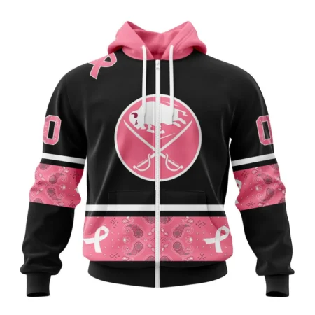 NHL Buffalo Sabres, Specialized Design In Classic Style With Paisley, In October We Wear Pink Breast Cancer,QTNHL 080524B3602