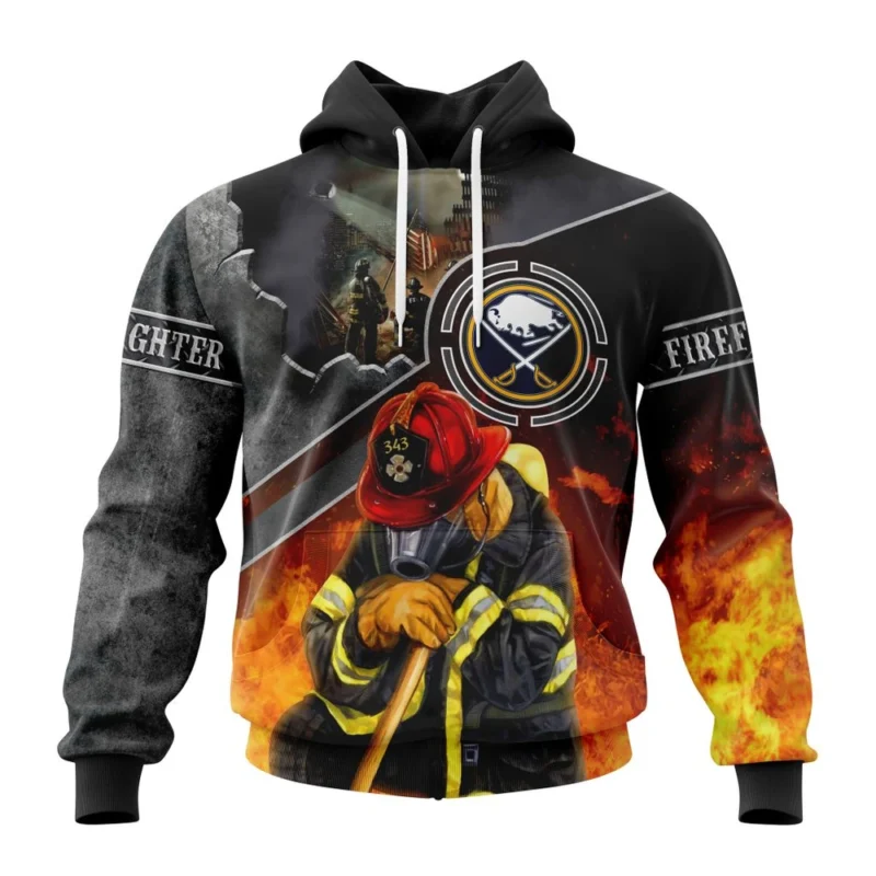 NHL Buffalo Sabres, Specialized Kits To Honor Firefighter In Patriot Day We Will Never Forget,QTNHL080524A3736