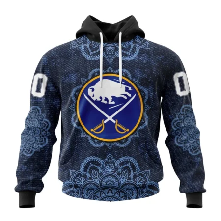 NHL Buffalo Sabres, Specialized Mandala Style,QTNHL080524A4065