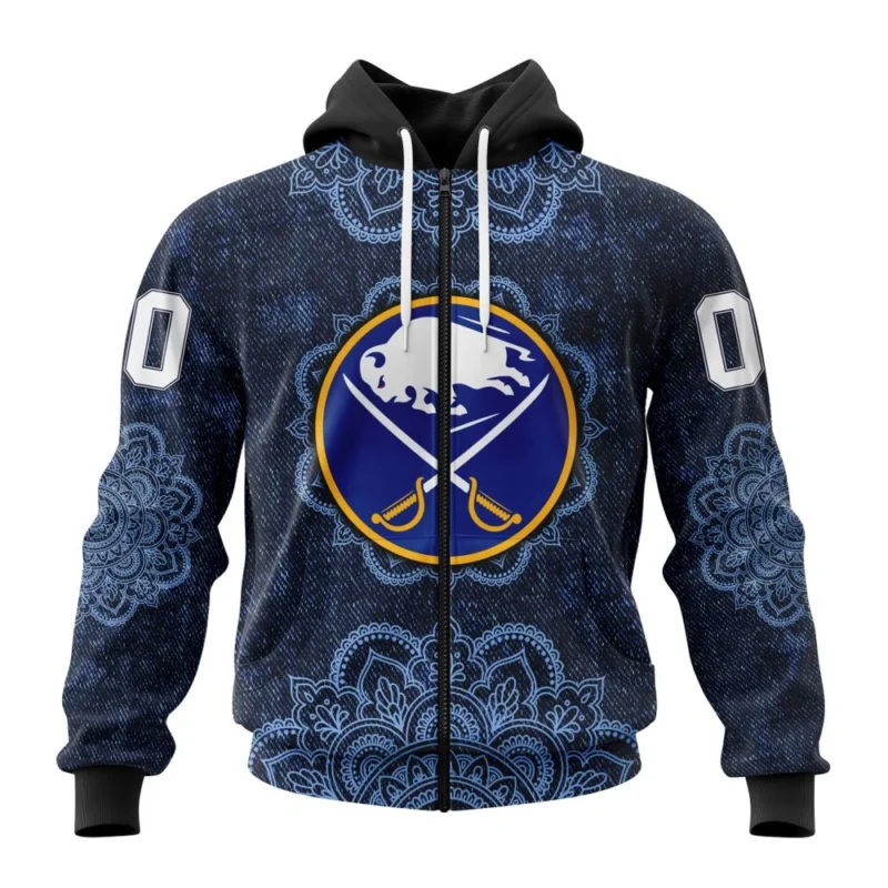 NHL Buffalo Sabres, Specialized Mandala Style,QTNHL 080524B4065