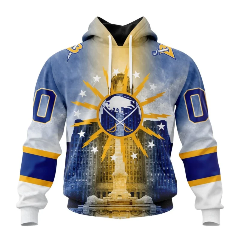 NHL Buffalo Sabres Special Design With Buffalo City Hall,QTNHL080524A4086