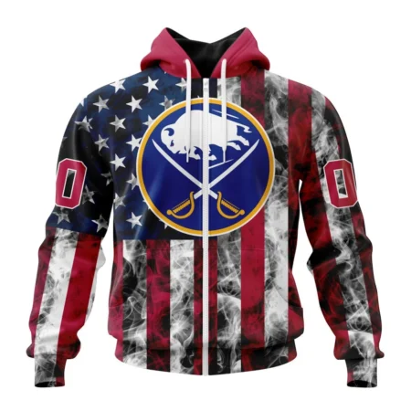 NHL Personalized Name And Number, Buffalo Sabres Special Design For Independence Day The Fourth Of July,QTNHL Personalized Name And Number,080524B501