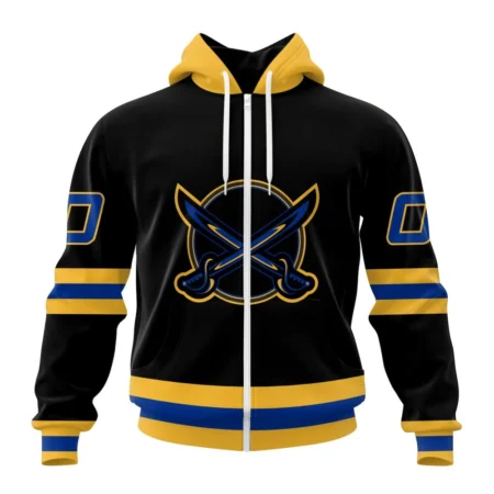 NHL Personalized Name And Number, Buffalo Sabres Special Blackout Design,QTNHL Personalized Name And Number,080524B611