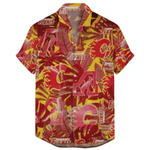 Calgary Flames  Vintage Style National Hockey League Hawaiian Shirt All Over Prints QTHW2310724A18