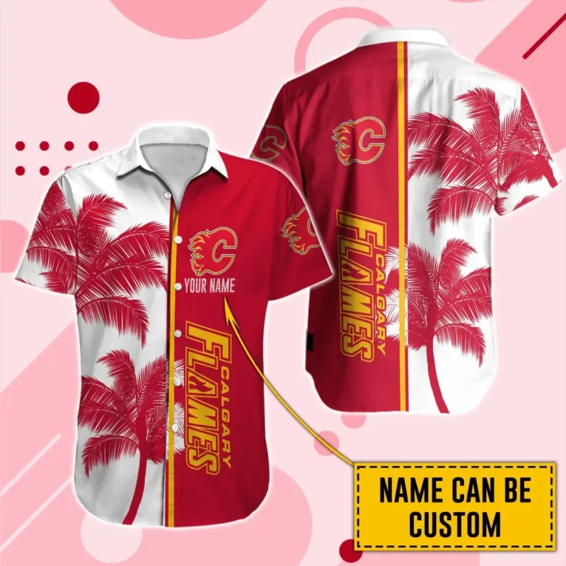 Calgary Flames  Tropical Style Mix Color National Hockey League Hawaiian Shirt All Over Prints QTHWQ310724A35