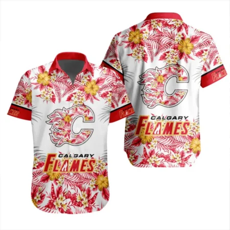 Calgary Flames  Tropical Style National Hockey League Hawaiian Shirt All Over Prints QTHWS310724A6