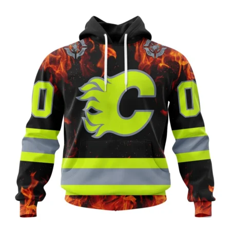 NHL Calgary Flames Special Design Honoring Firefighters,QTNHL080524A1099