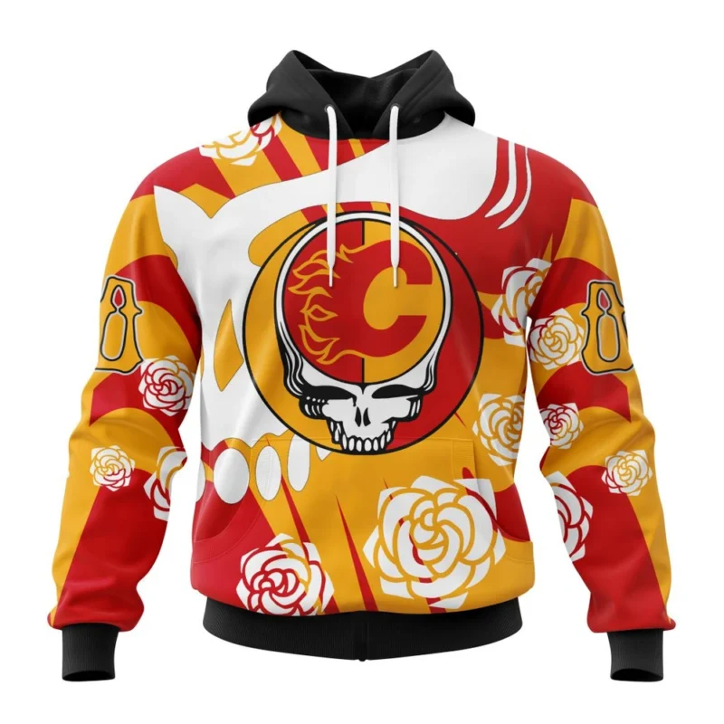 NHL Calgary Flames Special Grateful Dead Design,QTNHL080524A1285