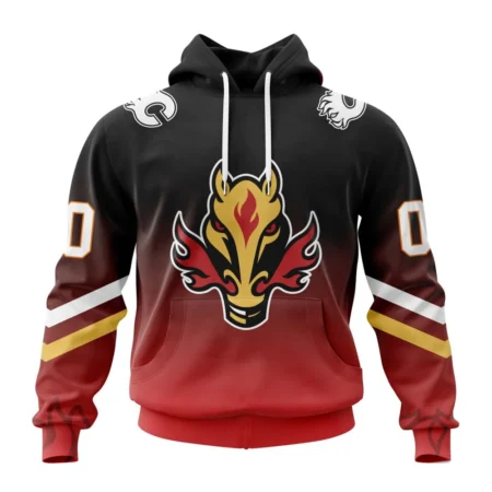 NHL Calgary Flames Personalize Gradient Series Concept,QTNHL080524A1355