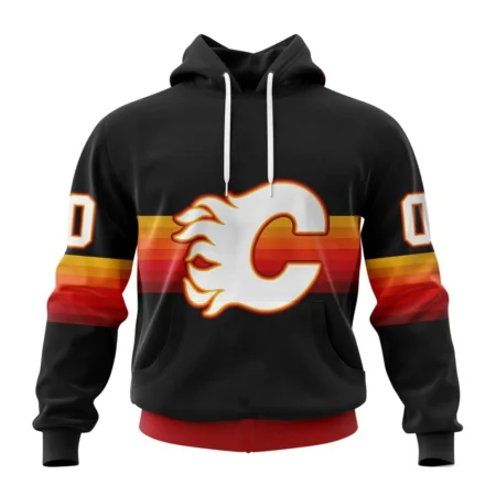 NHL Calgary Flames Special Black And Gradient Design,QTNHL080524A1416