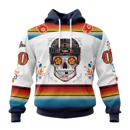 NHL Calgary Flames Special Design For Dia De Los Muertos,QTNHL080524A1456