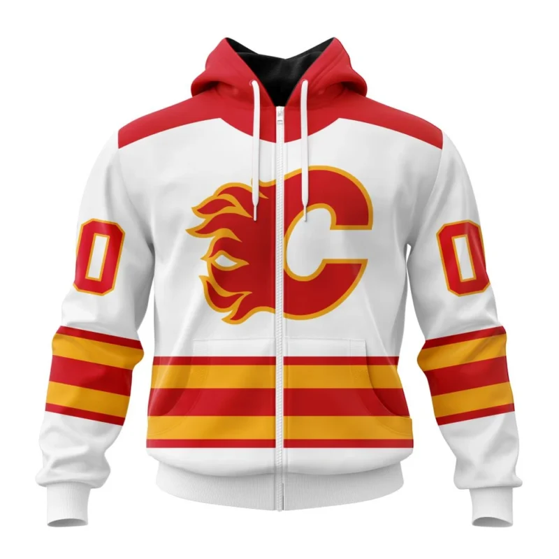 NHL Personalized Name And Number, Calgary Flames Personalized  Away Kits,QTNHL Personalized Name And Number,080524B1560