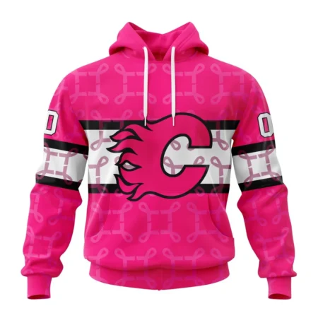 NHL Calgary Flames, Specialized Design I Pink I Can, In October We Wear Pink Breast Cancer,QTNHL080524A157