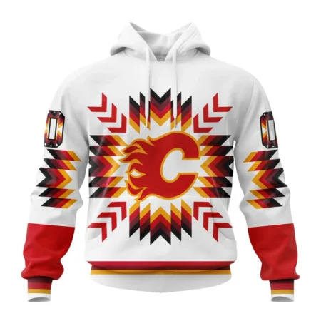 NHL Calgary Flames Special Design With Native Pattern,QTNHL080524A1588