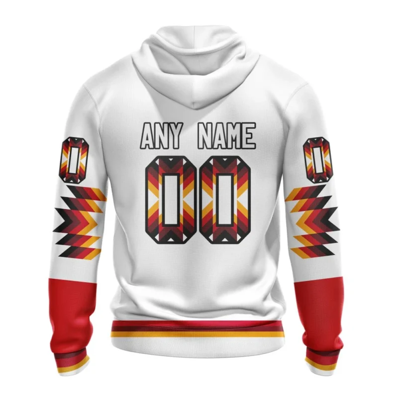 NHL Personalized Name And Number, Calgary Flames Special Design With Native Pattern,QTNHL Personalized Name And Number,080524B1588