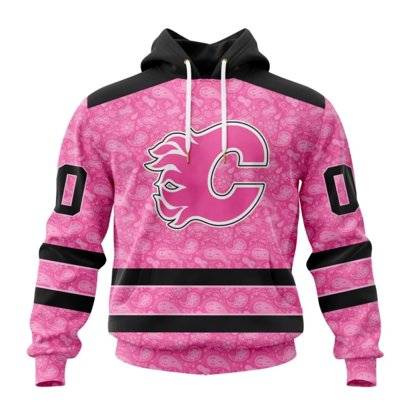 NHL Calgary Flames Special Pink Fight Breast Cancer,QTNHL080524A1649