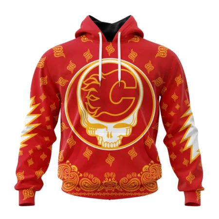 NHL Calgary Flames Special Grateful Dead Design,QTNHL080524A1917