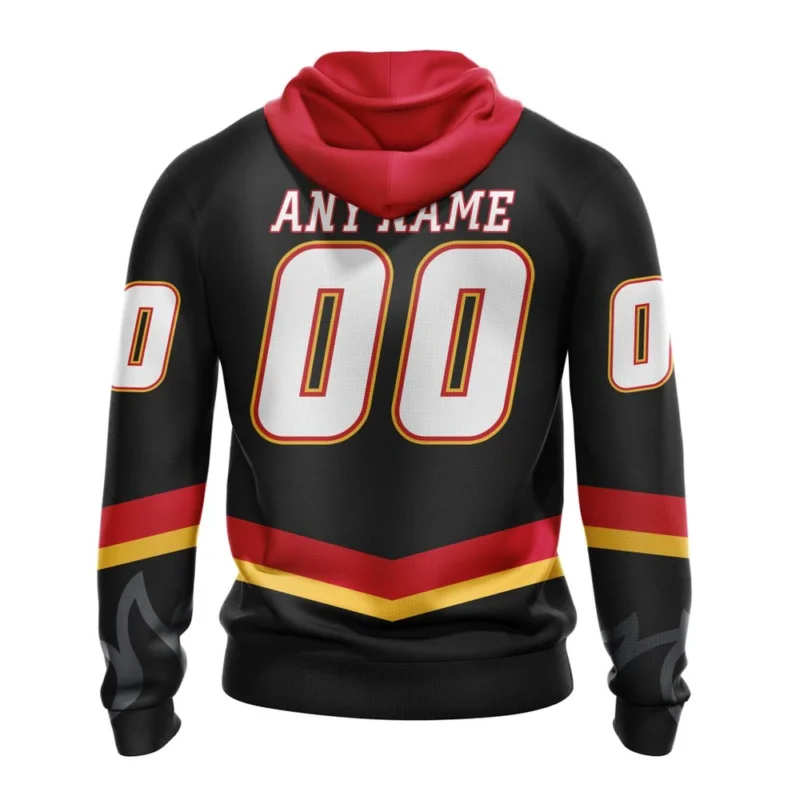 NHL Personalized Name And Number, Calgary Flames  Black Alternate Kits,QTNHL Personalized Name And Number,080524B202