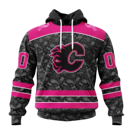 NHL Calgary Flames Special Pink In The Rink Fight Breast Cancer,QTNHL080524A2090