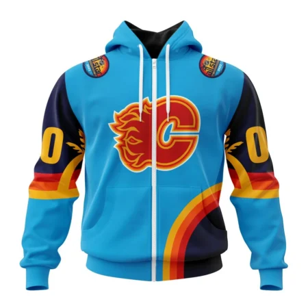 NHL Personalized Name And Number, Calgary Flames Special All-Star Game Design With Atlantic Ocean,QTNHL Personalized Name And Number,080524B2573