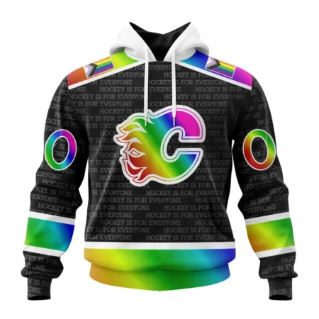 NHL Calgary Flames Special Pride Design Hockey Is For Everyone,QTNHL080524A2718