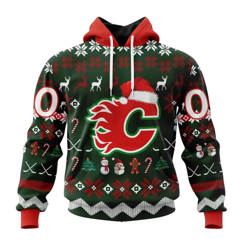 NHL Calgary Flames, Specialized Unisex Christmas Is Coming,QTNHL080524A2942