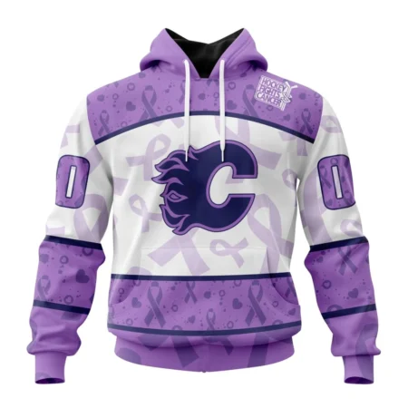 NHL Calgary Flames Special Lavender Fight Cancer,QTNHL080524A3110