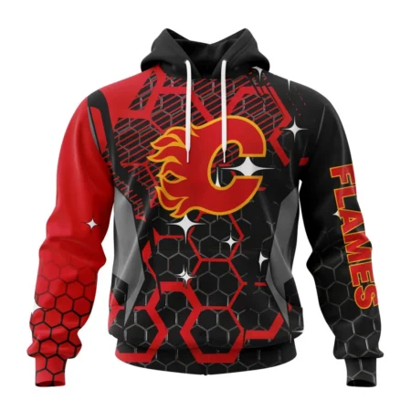 NHL Calgary Flames, Specialized Design With Motocross Syle ,QTNHL080524A3394