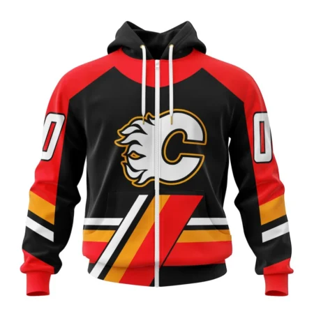 NHL Personalized Name And Number, Calgary Flames Reverse Retro Kits ,QTNHL Personalized Name And Number,080524B355